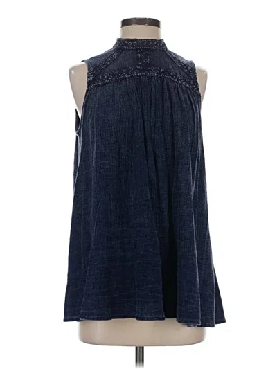 Pre-owned Eri + Ali Sleeveless Blouse In Blue