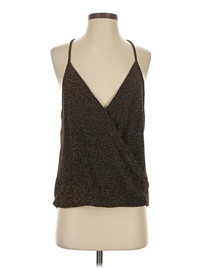 Pre-owned Eri + Ali Sleeveless Blouse In Brown