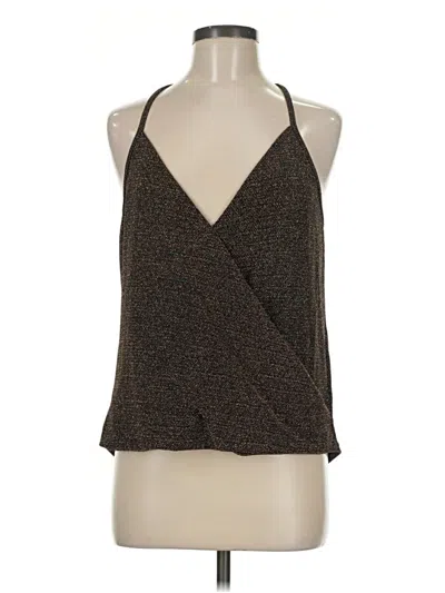 Pre-owned Eri + Ali Sleeveless Blouse In Brown