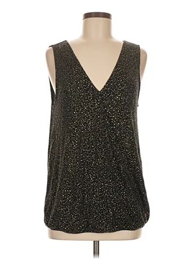 Eri + Ali Sleeveless Blouse In Gold