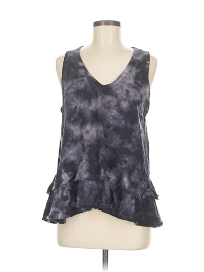 Pre-owned Eri + Ali Sleeveless Blouse In Gray