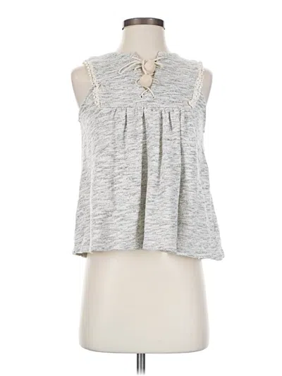 Pre-owned Eri + Ali Sleeveless Blouse In Gray