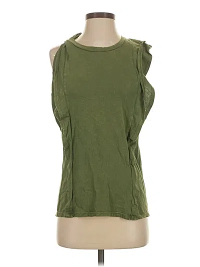 Pre-owned Eri + Ali Sleeveless Blouse In Green