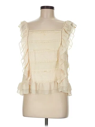 Pre-owned Eri + Ali Sleeveless Blouse In Ivory