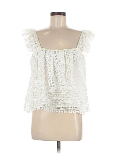 Pre-owned Eri + Ali Sleeveless Blouse In White