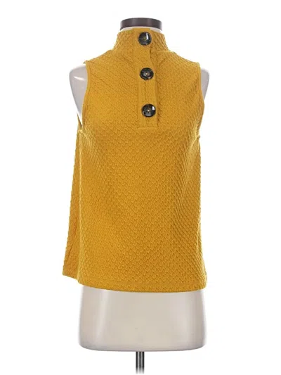 Pre-owned Eri + Ali Sleeveless Blouse In Yellow