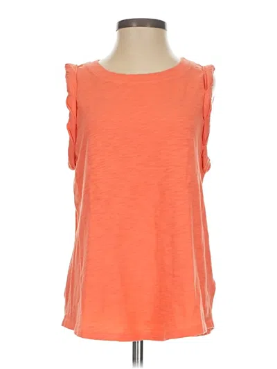 Pre-owned Eri + Ali Sleeveless T-shirt In Orange