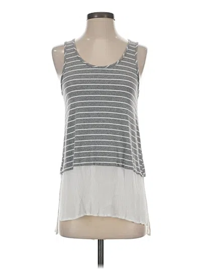 Pre-owned Eri + Ali Tank Top Gray Scoop Neck Tops