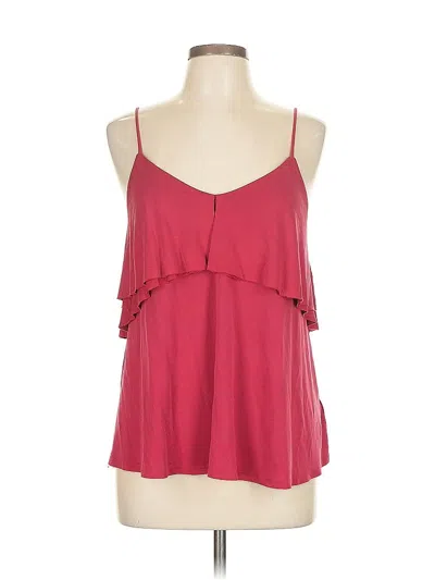 Pre-owned Eri + Ali Tank Top Red Halter Neckline Tops