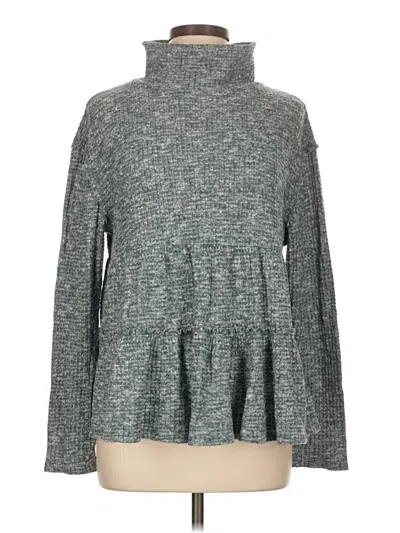 Pre-owned Eri + Ali Turtleneck Sweater In Gray