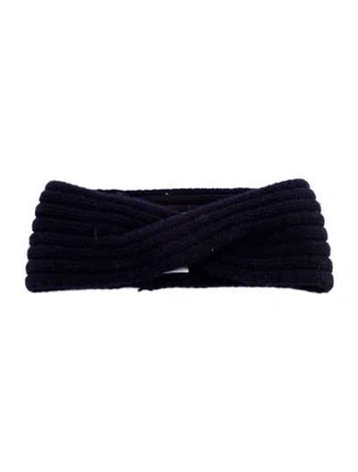 Pre-owned Eric Bompard Blue Wool Headband