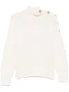 ERIC BOMPARD GUERNSEY-DETAIL TURTLENECK SWEATER