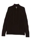 Eric Bompard Cable-knit Sweater In Black