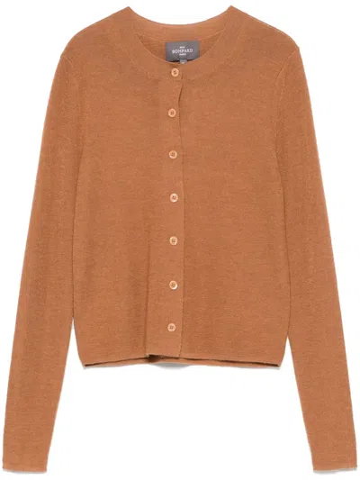 Eric Bompard Cashmere Cardigan In Brown