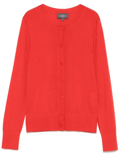 Eric Bompard Cashmere Cardigan In Orange