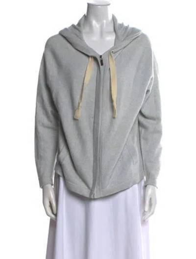 Pre-owned Eric Bompard Cashmere Cowl Neck Sweater In Blue