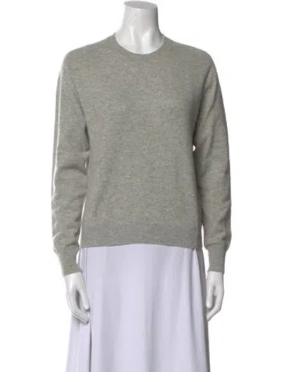 Pre-owned Eric Bompard Cashmere Crew Neck Pullover In Gray