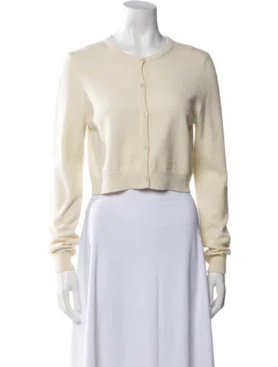 Pre-owned Eric Bompard Cashmere Crew Neck Sweater In Neutral