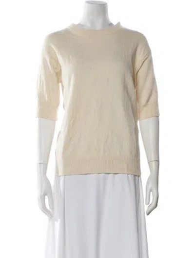 Pre-owned Eric Bompard Cashmere Crew Neck Sweater In Neutral