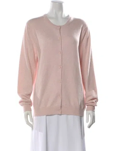 Pre-owned Bompard Cashmere Crew Neck Sweater In Pink
