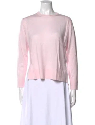 Pre-owned Eric Bompard Cashmere Crew Neck Top W/ Tags In Pink
