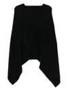Eric Bompard Cashmere Poncho In Black