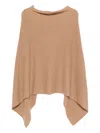 Eric Bompard Cashmere Poncho In Brown