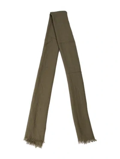 Pre-owned Eric Bompard Cashmere Scarf In Green