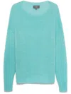 Eric Bompard Cashmere Sweater In Blue