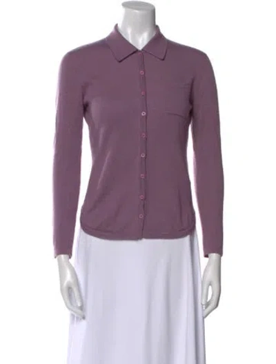 Pre-owned Eric Bompard Cashmere Sweater In Purple