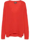 Eric Bompard Cashmere Sweater In Red