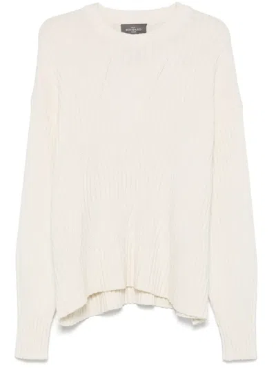Eric Bompard Cashmere Sweater In White