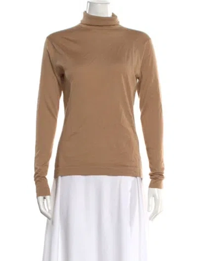 Pre-owned Eric Bompard Cashmere Turtleneck Sweater In Neutral