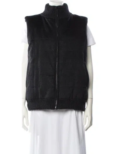 Pre-owned Eric Bompard Cashmere Vest In Black