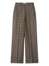 Eric Bompard Check-print Trousers In Brown