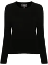 Eric Bompard Classic Pullover Mit Rundhalsausschnitt In Schwarz