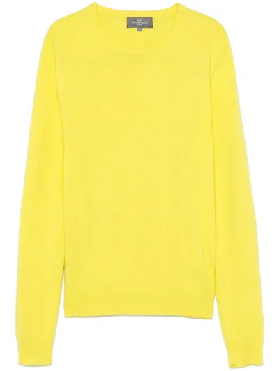 Eric Bompard Classic Pullover Mit Rundem Ausschnitt In Gelb