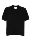 Eric Bompard Collared Short-sleeve Polo Top In Black
