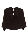Eric Bompard Cowl-neck Cashmere Poncho In Brown