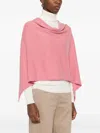 Eric Bompard Cowl-neck Cashmere Poncho In Gold