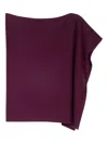 Eric Bompard Cowl-short Poncho In Purple