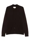 Eric Bompard Crew-neck Cardigan In Brown