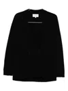 Eric Bompard Double-breasted Welt-pocket Blazer In Black