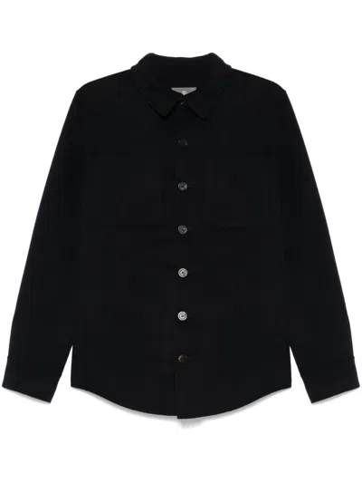 Eric Bompard Double-sided Overshirt In Blue