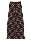 Eric Bompard Elasticated Tartan Palazzo Pants In Gray