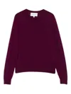 Eric Bompard Extrafine Crew-neck Pullover In Purple