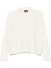 Eric Bompard Fine-knit Cardigan In White