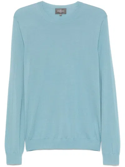 Eric Bompard Fine-knit Sweater In Blue