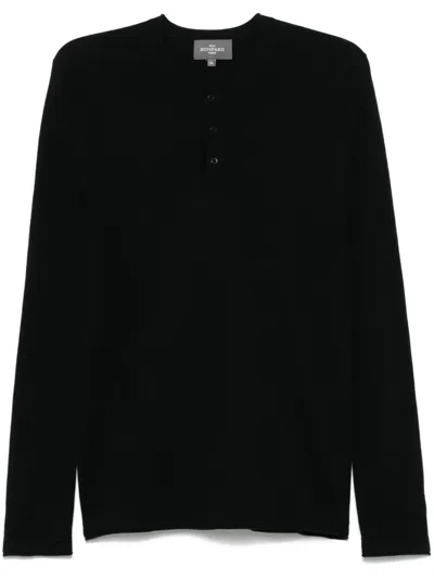 Eric Bompard Fine-knit T-shirt In Black