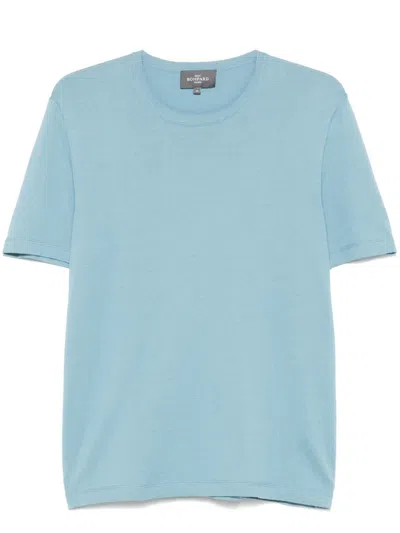 Eric Bompard Fine-knit T-shirt In Blue